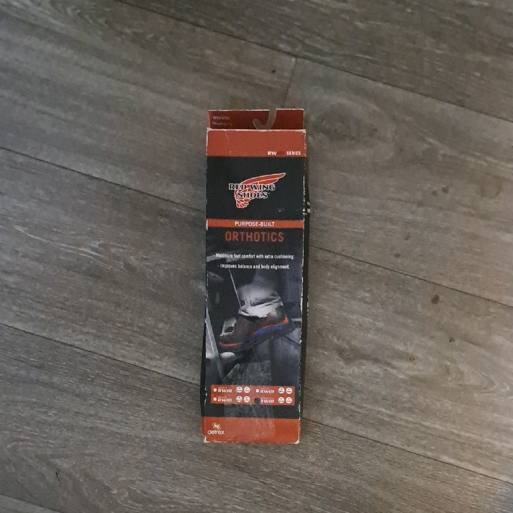 Red Wing Shoes Red and Black Orthotics